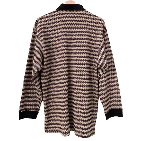 Montage Pour Homme Stripped Long Sleeve Top in Size Large - Picture 2 of 7
